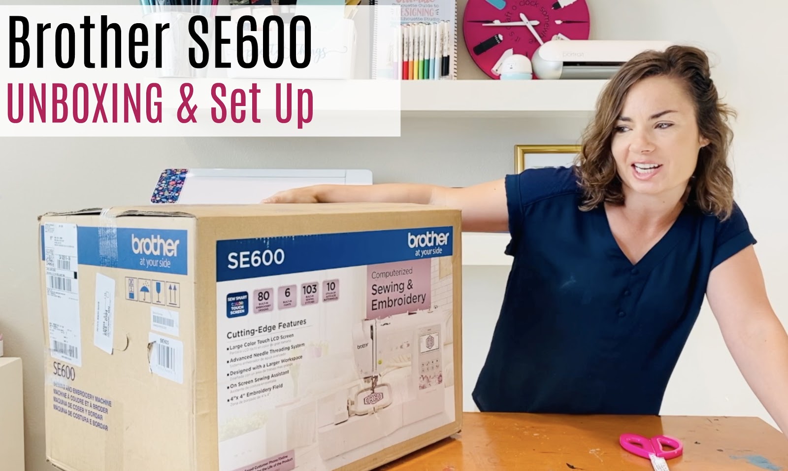 Brother SE600 Unboxing and Set Up How to Use with Silhouette